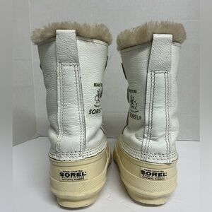 Sorel Women’s Winter Boots White Cream Fur‎ Lined